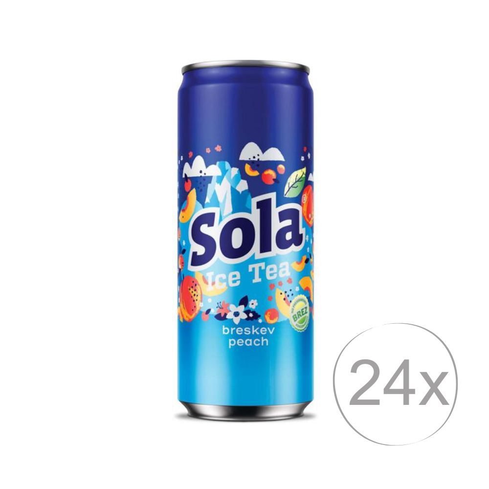LEDENI ČAJ SOLA BRESKEV 0,33L PLC 24 KOS