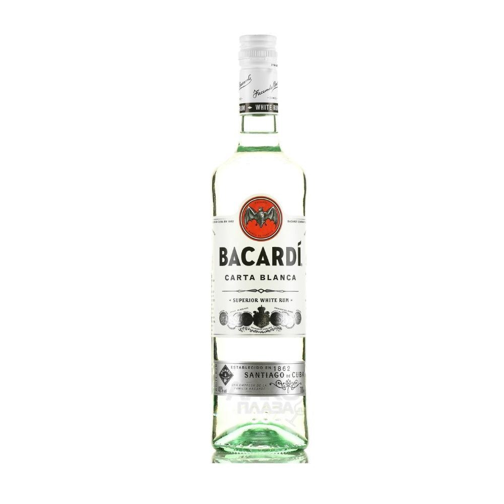 RUM BACARDI CARTA BLANCA 37,5% 1L