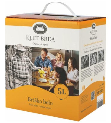 VINO BRIŠKO BELO BRDA BOX 5L