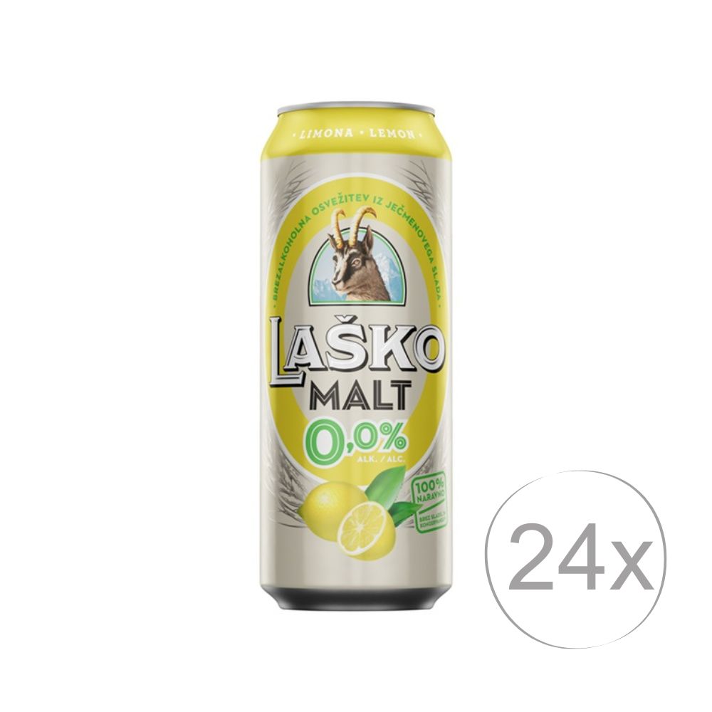 LAŠKO MALT LIMONA 0,0% 0,5L PLC 24 KOS